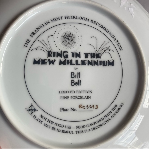 Franklin Mint Limited edition heirloom new year cat plate - Picture 2 of 8